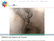 Tablet Screenshot of galeriedevoorst.nl